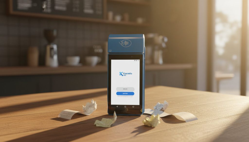 Mesin EDC android mini ATM pro Karvelo