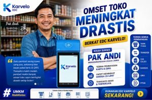 mesin EDC Karvelo untuk pembayaran QRIS UMKM
