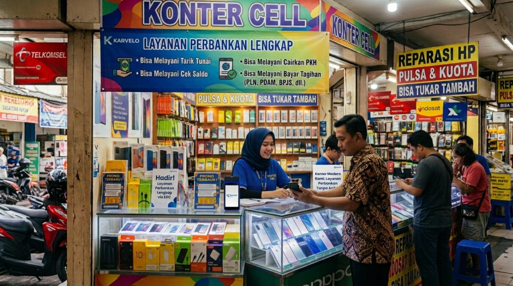Bukan Cuma Jual Pulsa! Ini Strategi Konter Modern Sediakan Layanan Perbankan Lengkap 2 Layanan perbankan di konter modern